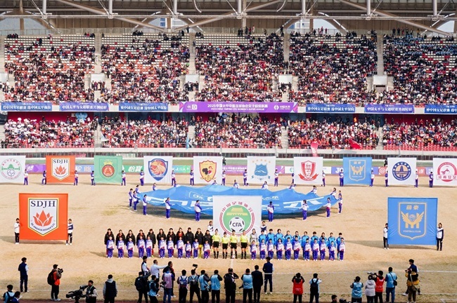 2025賽季女超聯(lián)賽開幕式現(xiàn)場。主辦方供圖