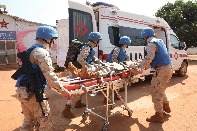 演練現(xiàn)場。張曉昆攝。