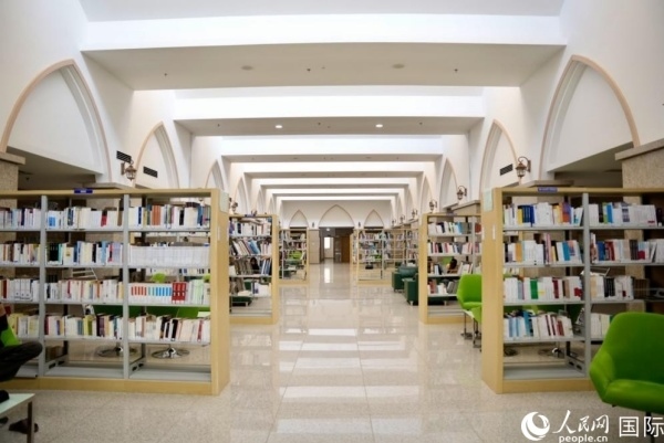 圖為吉布提國家圖書館一角。人民網(wǎng) 塔里克·易卜拉欣攝