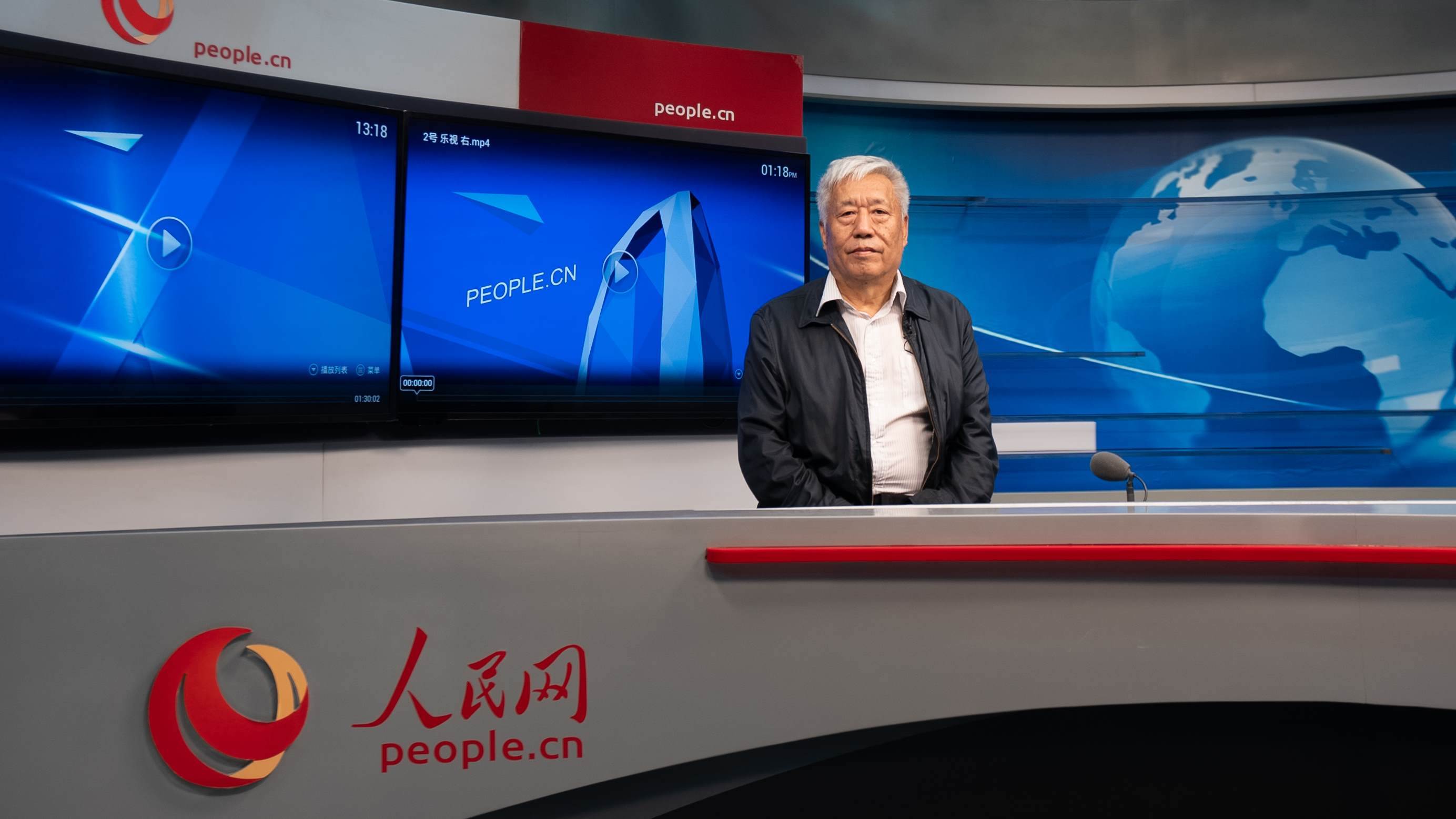 中國(guó)地震局地球物理研究所原副所長(zhǎng)、研究員高孟潭作客人民網(wǎng)。人民網(wǎng)記者 葛泰佚攝