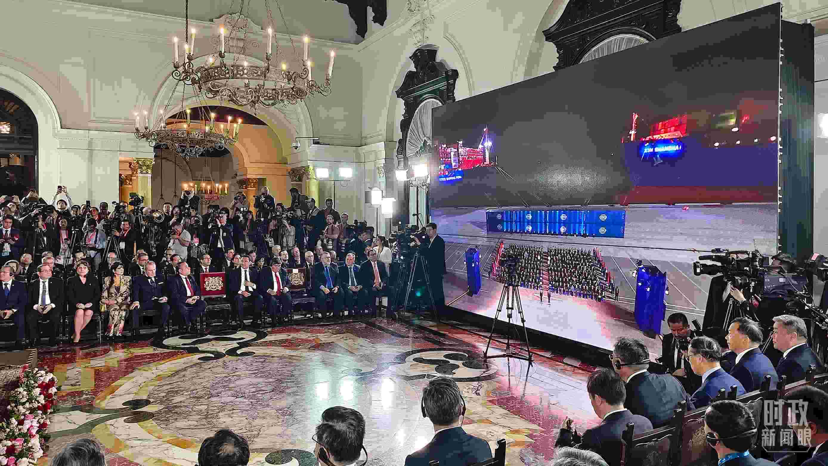 錢凱港開(kāi)港儀式現(xiàn)場(chǎng)。（總臺(tái)央視記者韓銳拍攝）