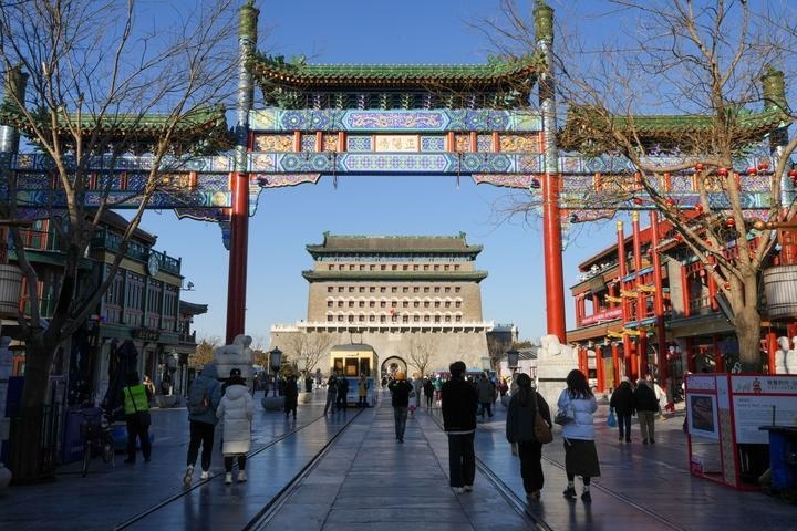 這是2024年12月26日從前門(mén)大街拍攝的正陽(yáng)門(mén)箭樓。
